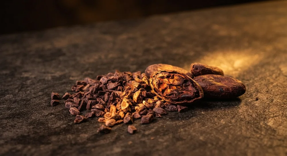 Cacao crudo y nibs, fuente natural de antioxidantes