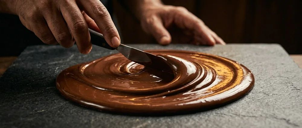 Conchado y temperado del chocolate